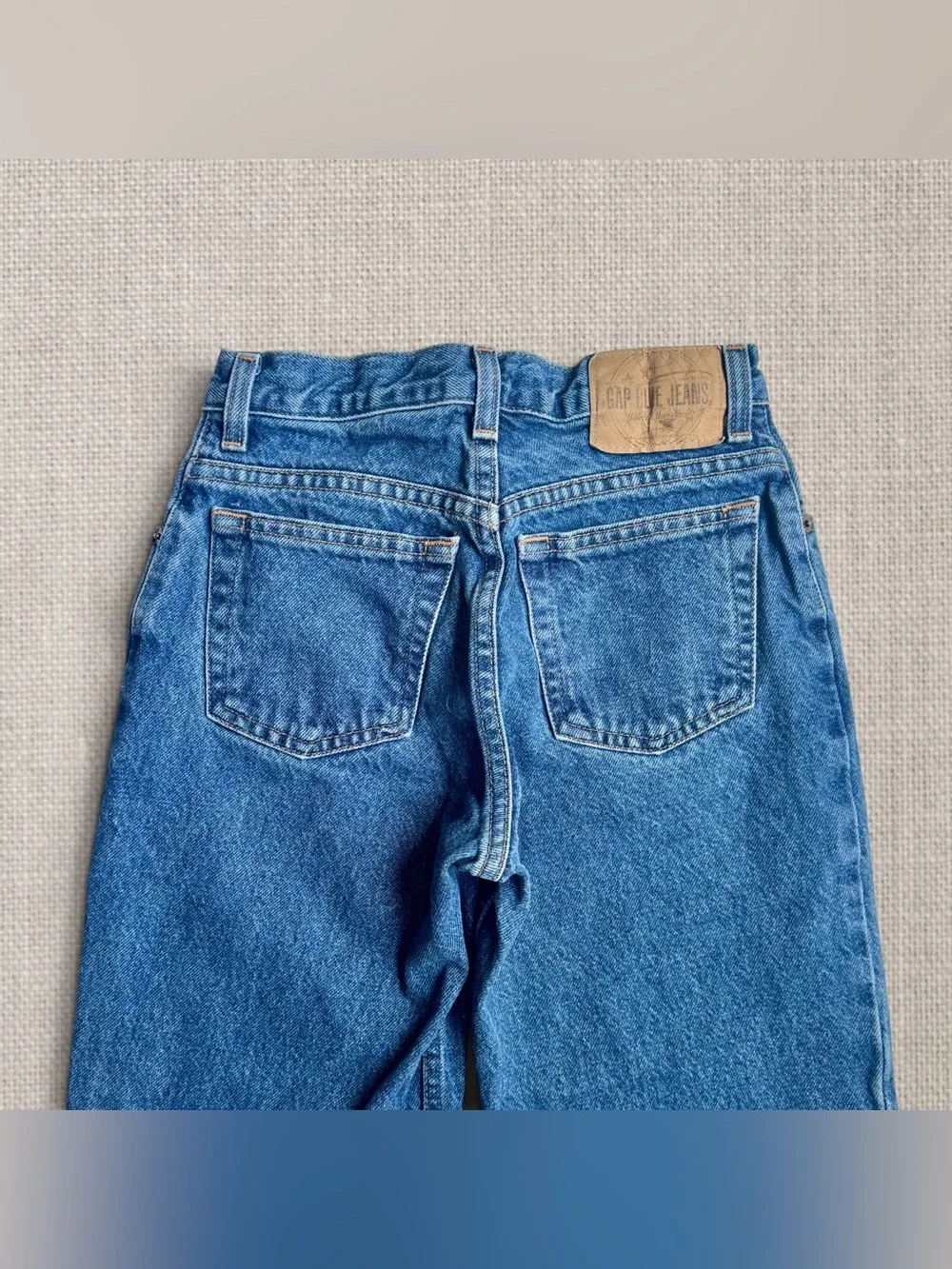 Vintage 90s Gap Blue Jeans Loose Fit Medium Wash Boys 10 Fits Women XXS 23x25.5
